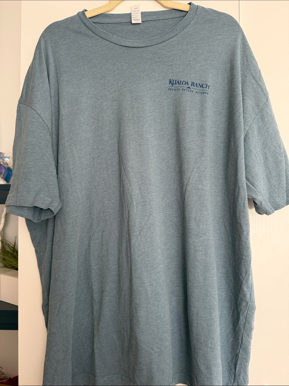 Kualoa Ranch Hawaii Graphic T-Shirt Dusty Blue Short Sleeve Men’s 3XL